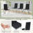 Alcester 5-Piece Round Tempered Glass Top Pedestal Dining Set-129460301-129460303-129460304
