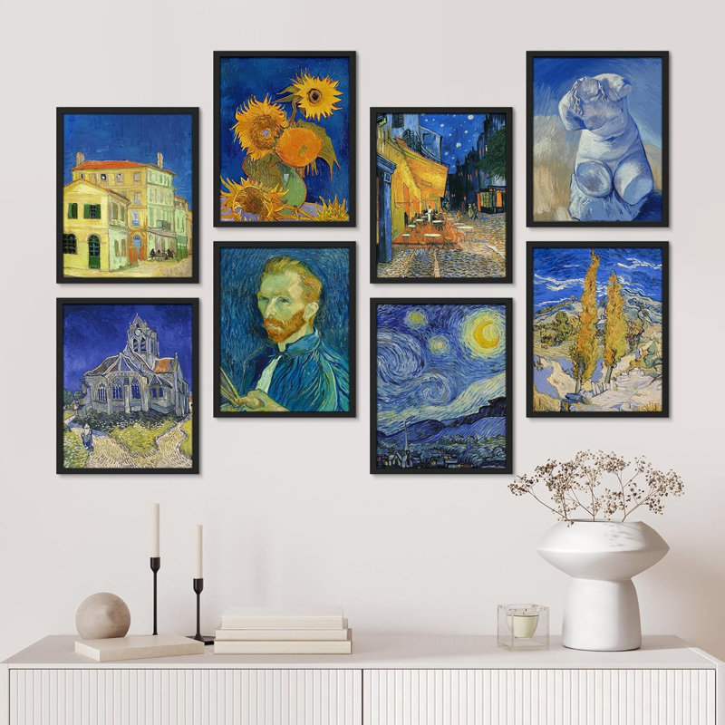 Collection de beaux-arts Vincent Van Gogh, Cadre noir, L 11 po x H 14 po
