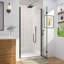 Porte de douche pliante en verre sans cadre 36-38 po x H 72 po, porte de douche pliante sans cadre-72077769