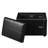 22" Wide Faux Leather Storage Ottoman Bench With Reversible Tray