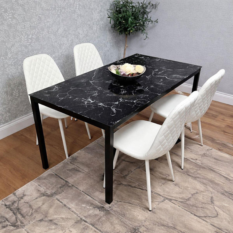 4 - Person Dining Set, 75cm H x 120cm W x 70cm D