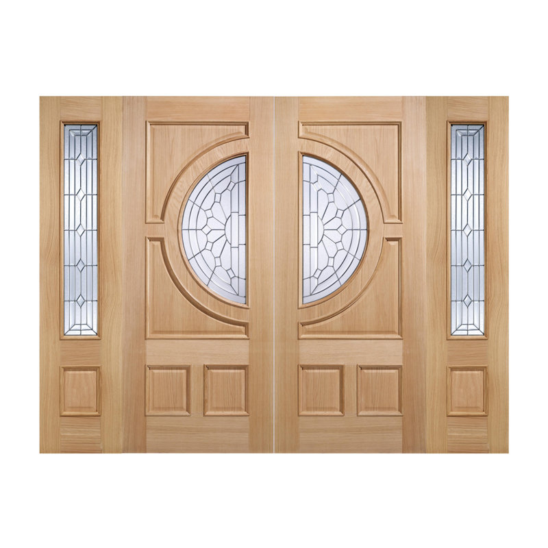 Unglazed External Door, 1981mm H x 838mm W x 44mm D, Light Oak