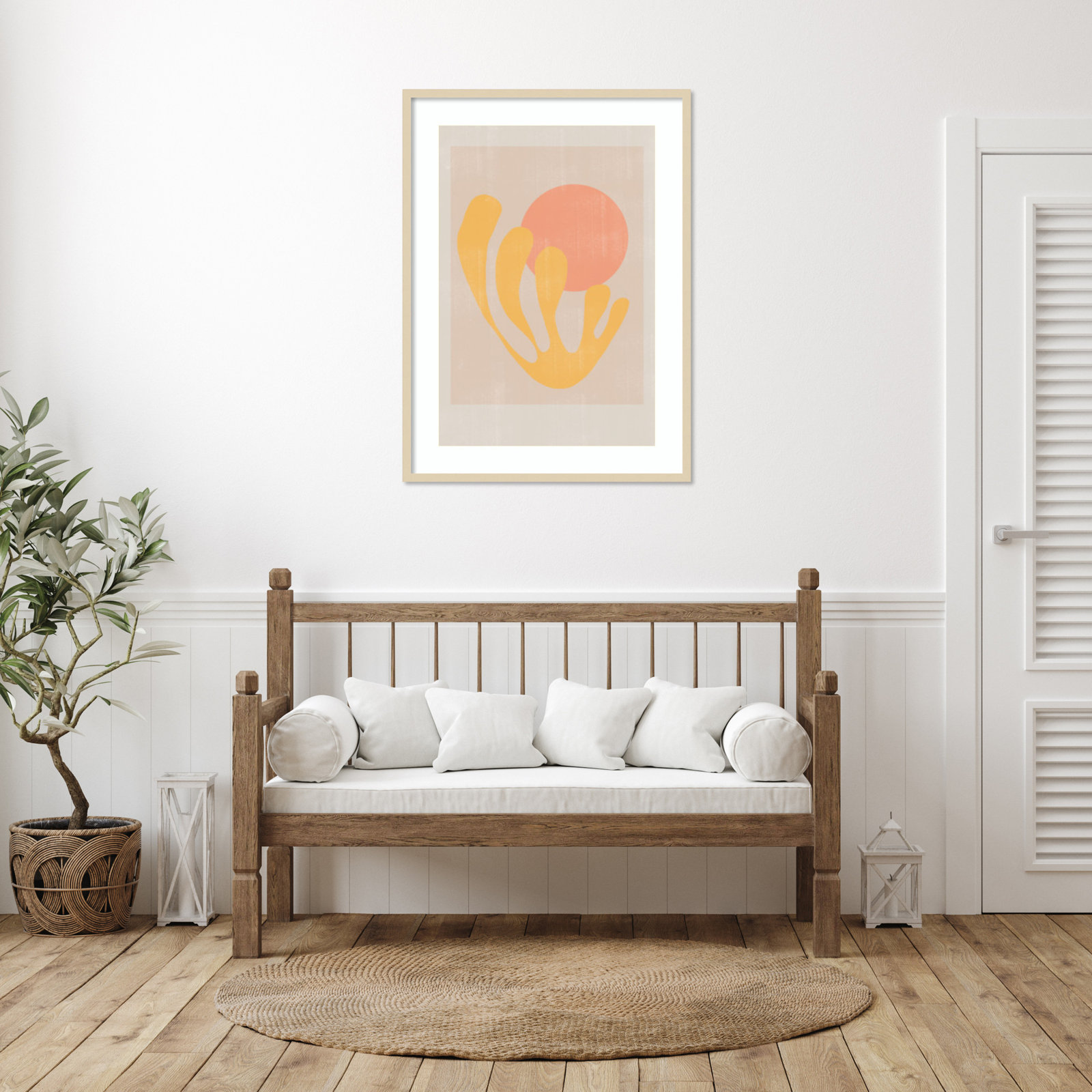 Giese "Modern Plant No. 2" Print, Brown, 41" H x 30" W