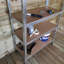 Aneri 90cm W Metal Height -Adjustable Shelving Unit with Wheels