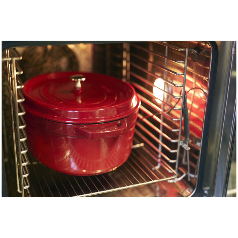 La Cocotte Cast Iron Cocotte, White Truffle, 7 Qt.