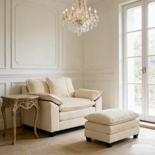 Accent Chair With Ottoman
