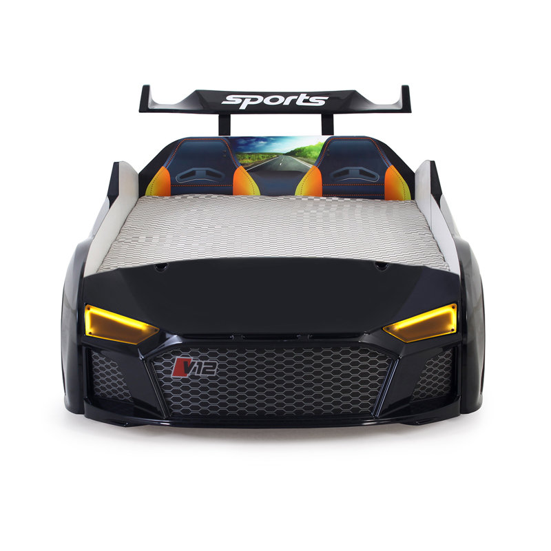 Lit standard simple Tori Cars, Noir