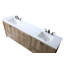 Soma 84'' Double Bathroom Vanity with Engineered Marble Top-860898779