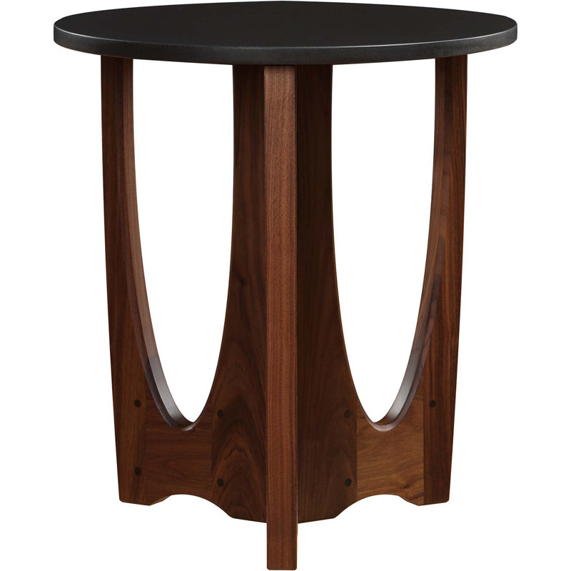Walnut Grove Drink Table - Wood Top, 24" H x 22" W x 22" D