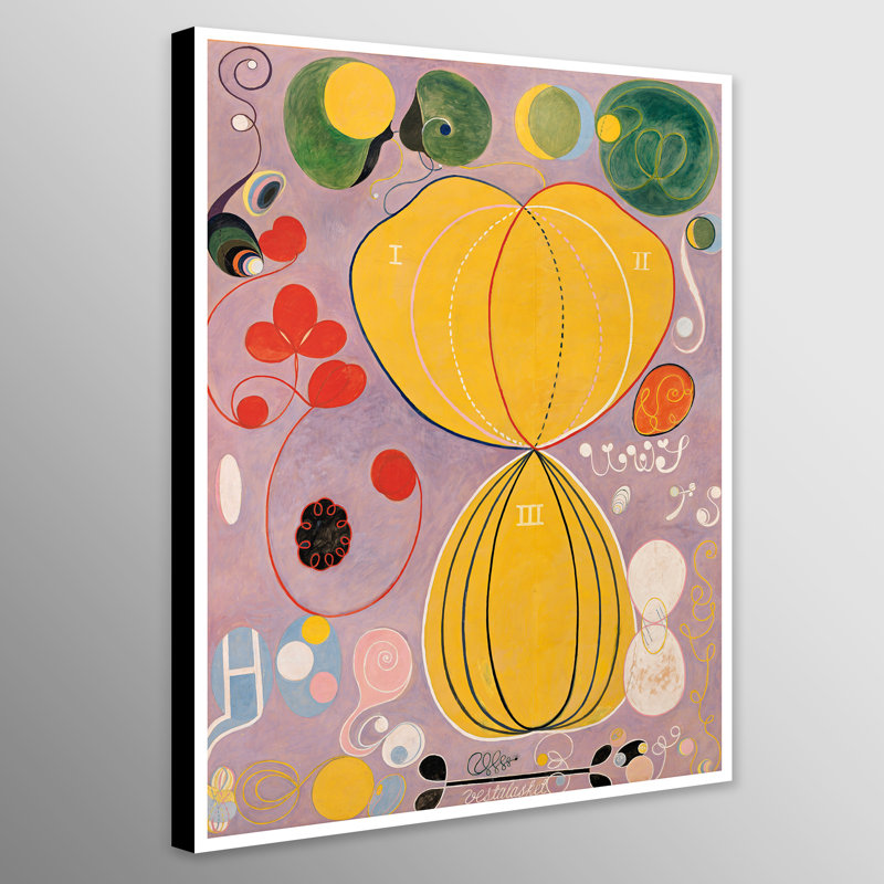 The Ten Largest No.7 Adulthood by Hilma AF Klint - Wrapped Canvas Print, 81cm W  x117cm H x 4cm D