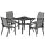 Steel Patio Dining Set Table,