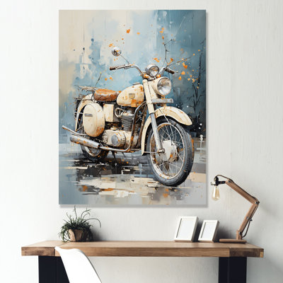 Classic Vintage Scooter I sur impression sur toile