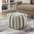 Ottoman Modern Square Multi-Color Jacquard Fabric Non-Slip Pouf for Seating/Footrest, 16x16x16 | Multicolor | Textile-999227614
