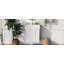 Meuble-lavabo flottant moderne de 21,6 po avec lavabo en céramique - parfait pour les petites salles de bain, rangement à droite
