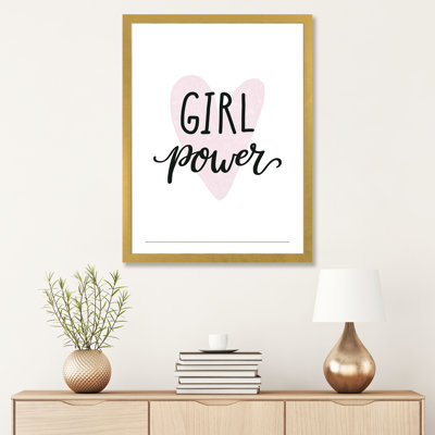 Girl Power - impression d'art textuel
