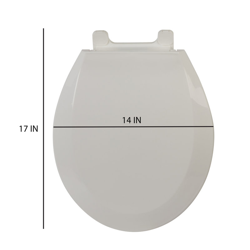 Round toilet seat