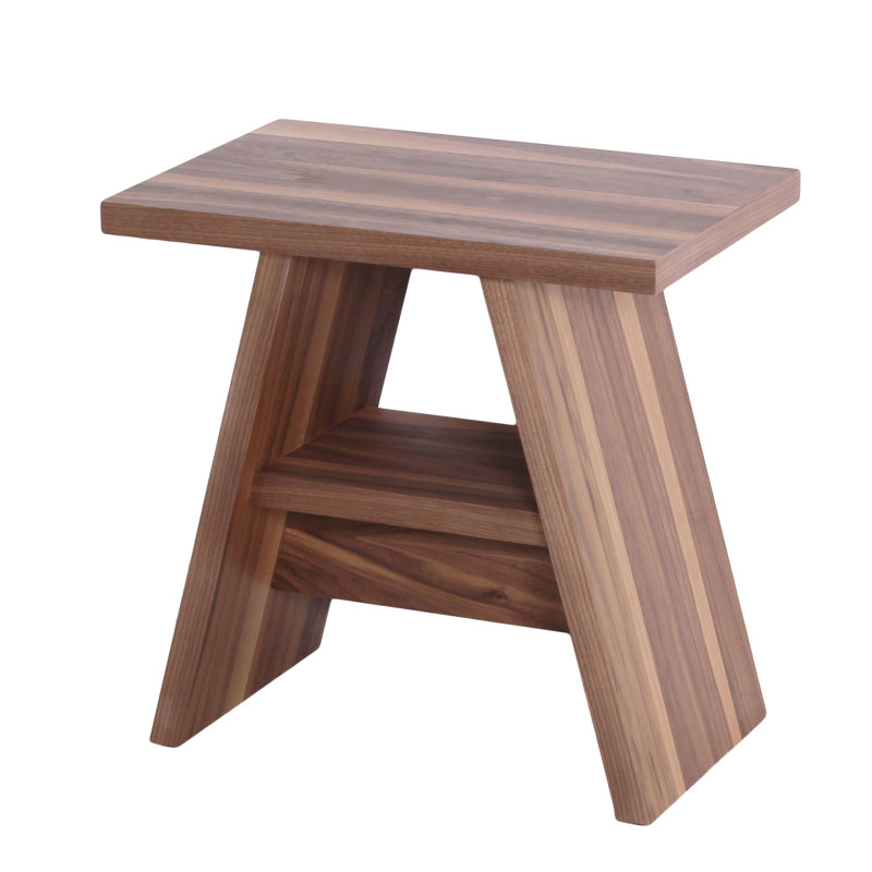 Mikkelsen 45cm W Manufactured Wood Bedside Table, Walnut