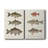 " Species Of Antique Fish I " 2 - Pieces Painting Print-1258593552