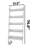 Modern White Bookshelf, 5-Tier Design, 31.5 x 76.8 x 12.6 inches | 100% Melamine Coated Particle Board, Thickness: 0.7 inches | Stylish Storage Solution for Home or Office, Durable & Elegant Novelty Design-630183897
