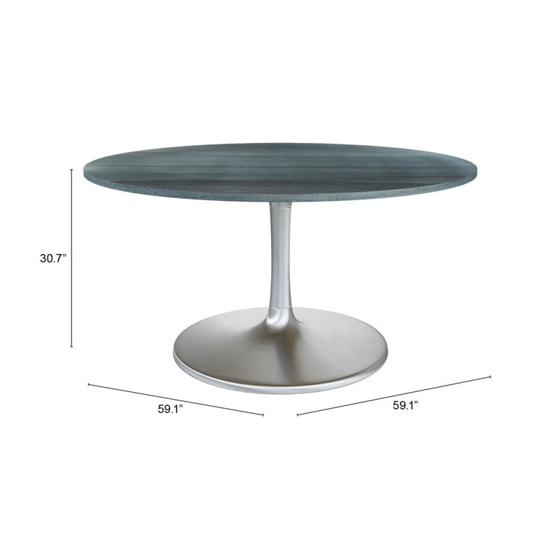  Table de salle à manger 60 po, 30.7" H x 60" W x 60" D