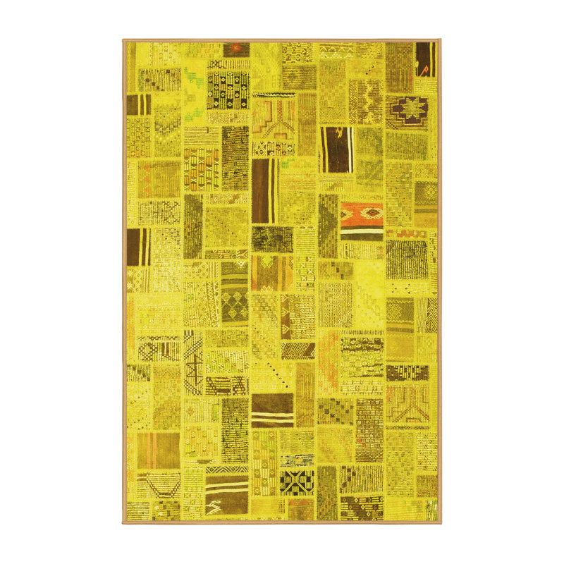 Performance Patchwork Indoor Rug, Rectangle 2' x 4'