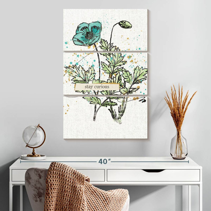 «Harnek Thoughtful Blooms Curious», H 32 po x l 20 po
