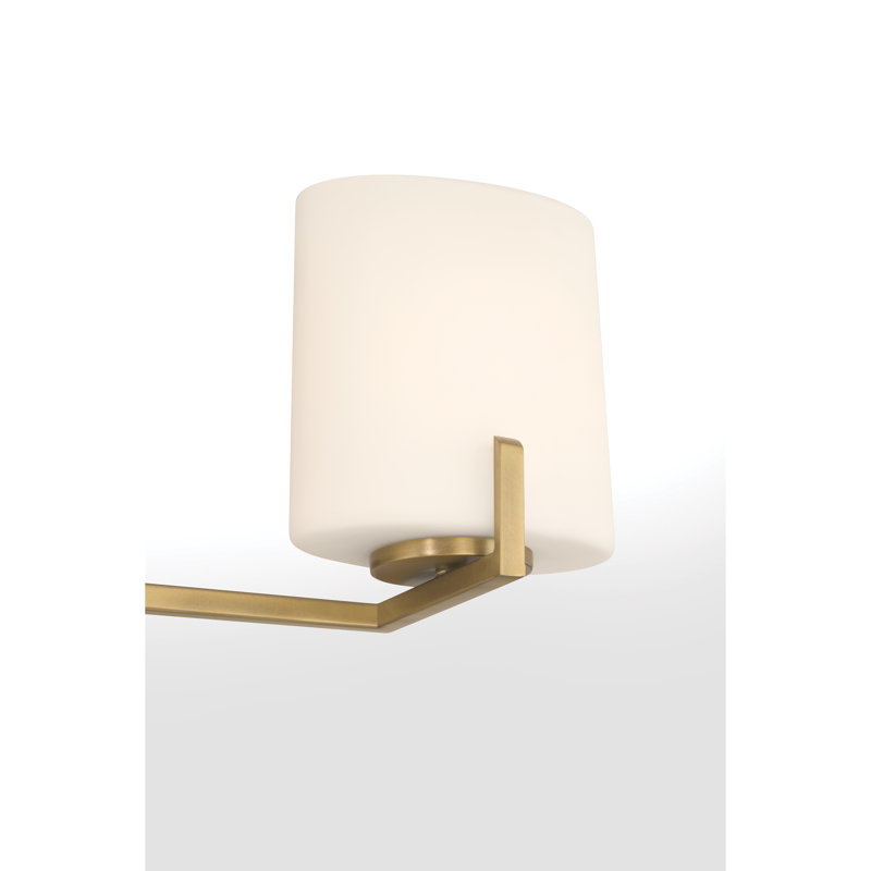 Meuble-lavabo 3 lumières Mirelle, H 7,5 po x l 25 po x P 6 po, Laiton, Trois lumières