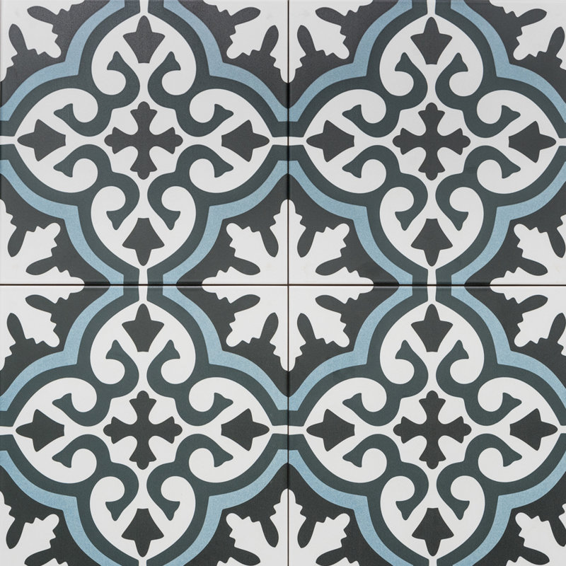 Venice 10" x 10" Porcelain Spanish/Moroccan Floor Use Tile