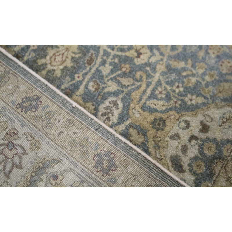 Signature Wool Oriental Area Rug in Blue/Beige
