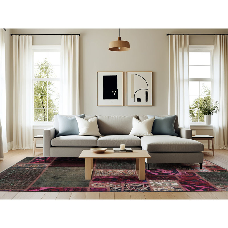 Abstract Indoor Rug, Rectangle 6' x 9'