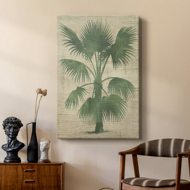 Toile de jute avec silhouette I - galerie Cavas sur mesure, H 48 po x l 32 po