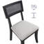 Chaise rembourrée en bois massif Barry-2133094865