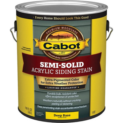 Cabot 1107 1Gal Deep-Base Semi-Solid Water-Based Stain-1PK