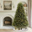 Arbre de Noël artificiel 7,5 pi pré-éclairé avec 2224 pointes de mémoire et un poteau Sure-Lit-1272668537