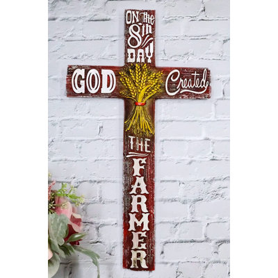 Sculpture Gyrite Cross Decor