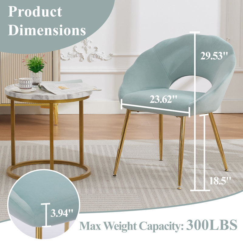 Chaise rembourrée avec dossier à accoudoirs, Vert