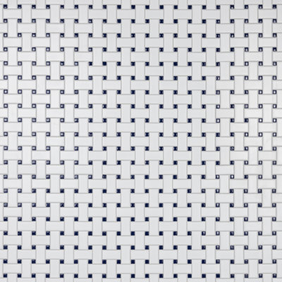 Metro Basketweave 11-3/4 " x 11-3/4 " Porcelain Mosaic Floor and Wall Tile