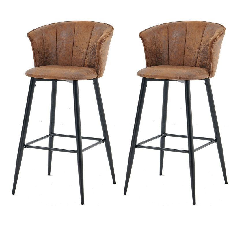 Bristow Upholstered Bar Stool with Steel Frame