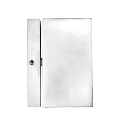 Glass To Header Mount Shower Door Hinge 3/8" and 1/2" Glass Thickness Euro Header And With 5 Degrees Pin Type Satin Finish