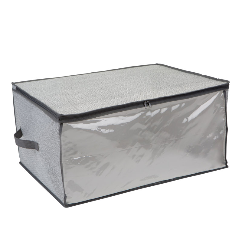 Simplify Fabric Decorative Bin, 16.54" H x 21.26" W x 14.57" D