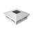 Oxford Solar Powered Integrated LED Aluminium Fence Post Cap Light 6 in. x 6 in. with Base Adapter Included-38507799