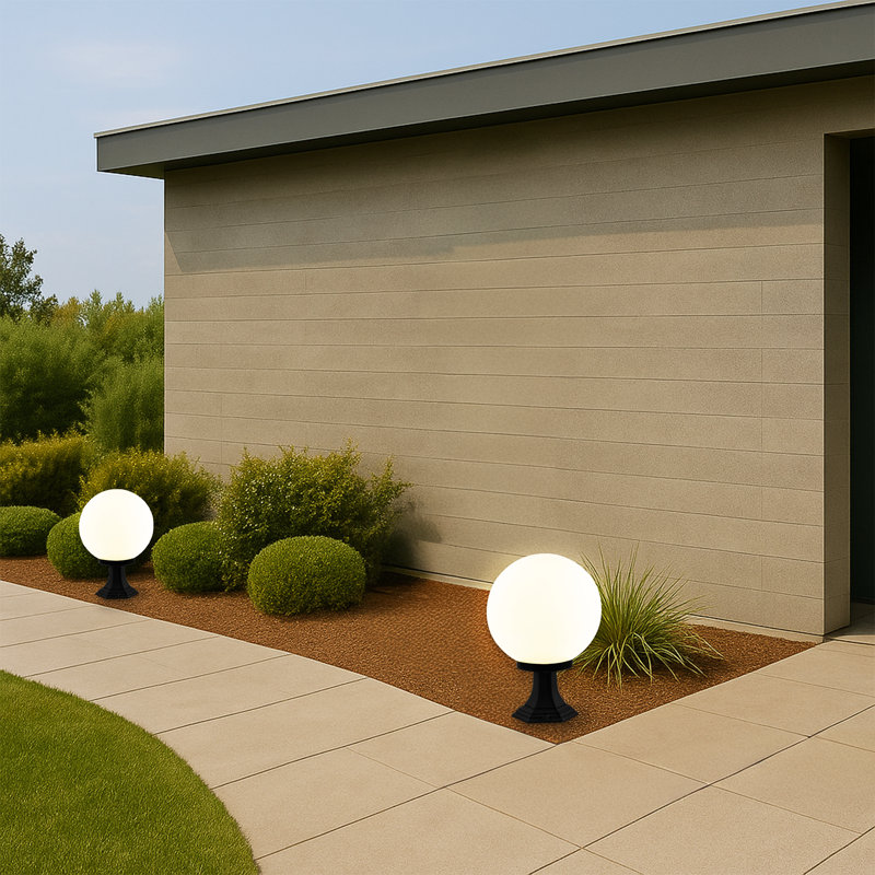 Lampe sur pied d'extérieur Globe