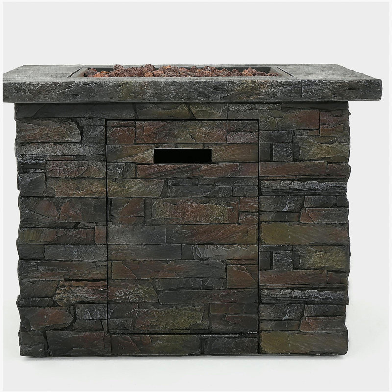 35-inch square Mgo fire pit - 40000 Btu