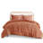Elegant Comforter - Full/Queen Proof Filling Bedding & Microfiber Rust Colored