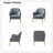 Cleo 26" Wide Contemporary Chair with Recessed Arms-530174134