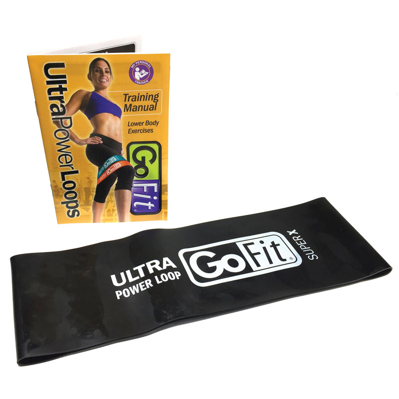Boucle simple ultra puissante Gofit® avec Super X / 25 lb Of Resistance (noir)