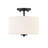 Alfred 22" 2-Light Semi-Flush Mount - Matte Black-513783113