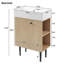 Meuble-lavabo avec porte en céramique 21,6 po-774448109