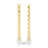 Check Gold/Ivory Dinner Candles