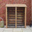 150cm W x 80cm D Solid Wood Log Store-18070368